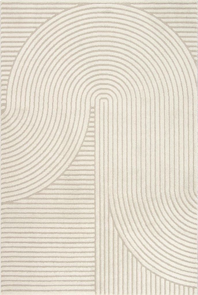 Kurzflor Teppich Modern Boho Skandinavisch Design, 140x200 Produktbild 