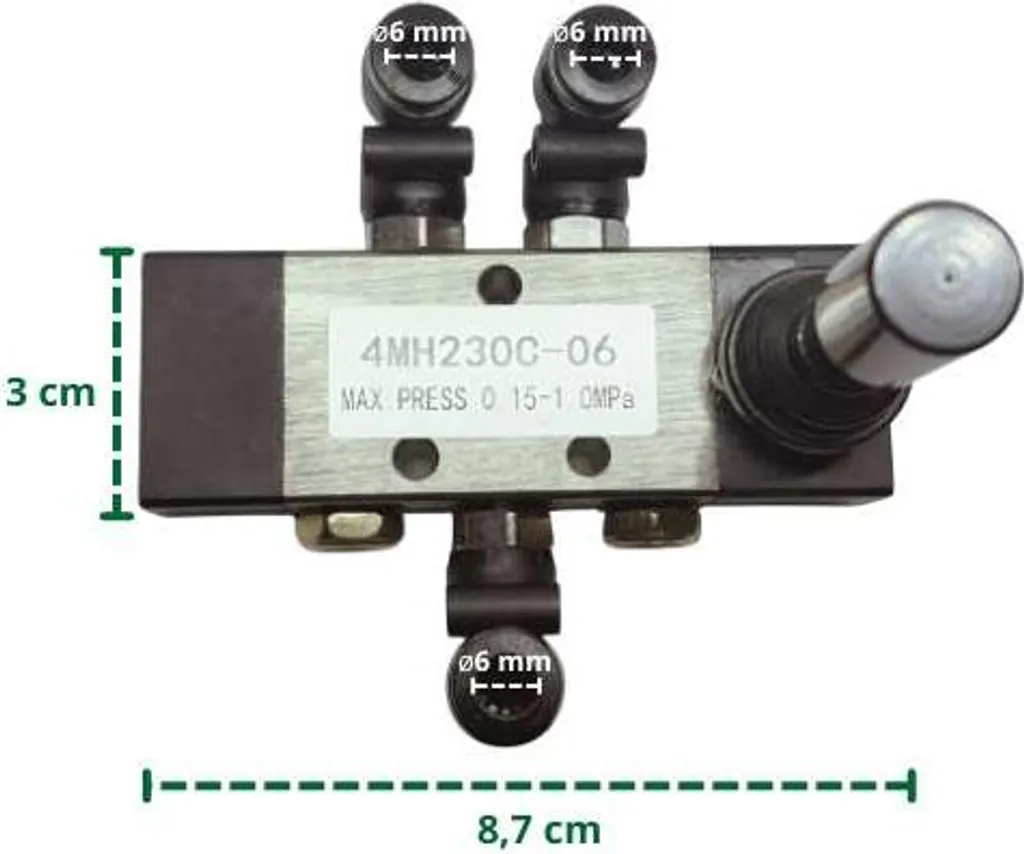 Commande pneumatique joystick pour réparation de bras de démonte-pneu