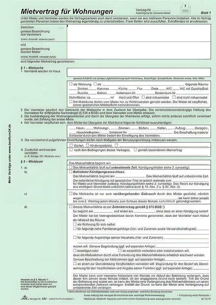 RNK Mietvertrag 524 Universal DIN A4 Übergabeproto