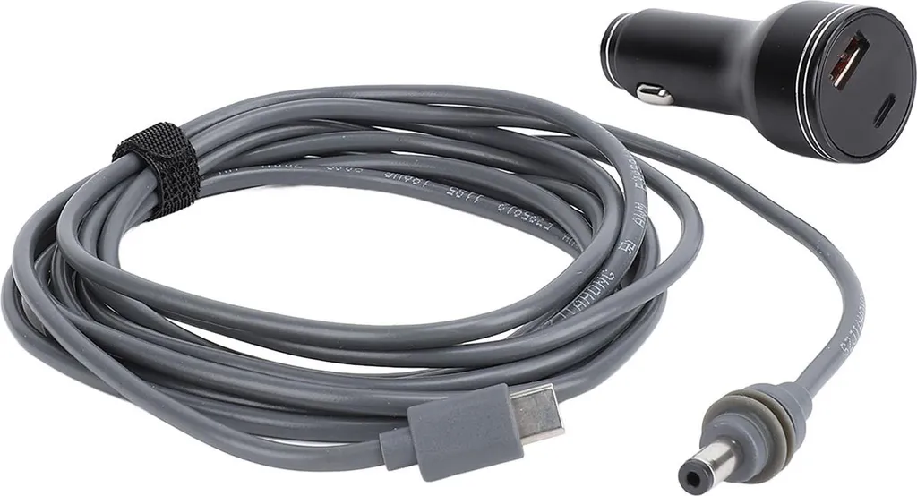 Chargeur Voiture 140W PD avec Câble Lumineux DC 3m pour Antenne Satellite