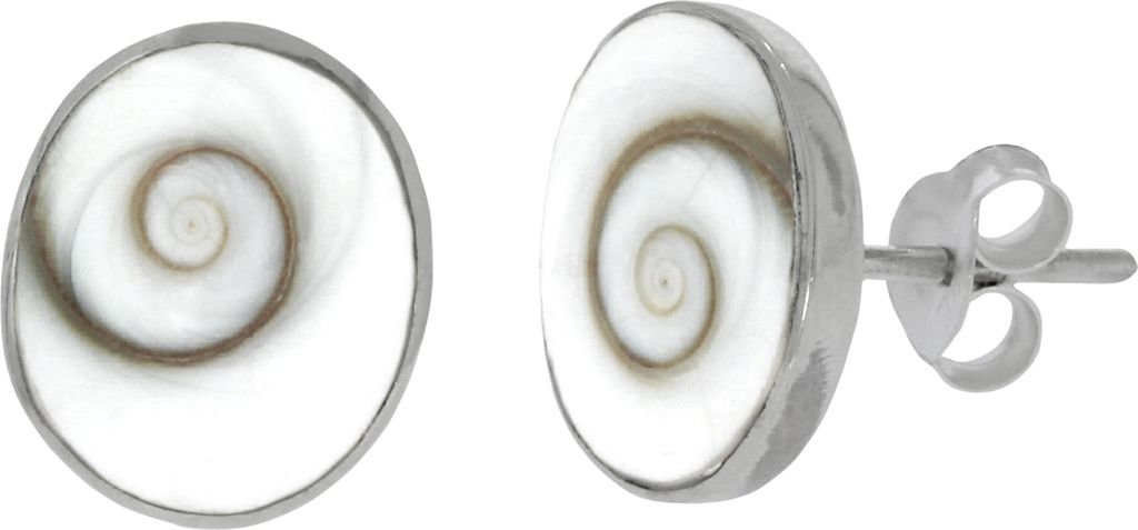 Ohrstecker 925/- Sterling Silber 1,2 cm Muschel