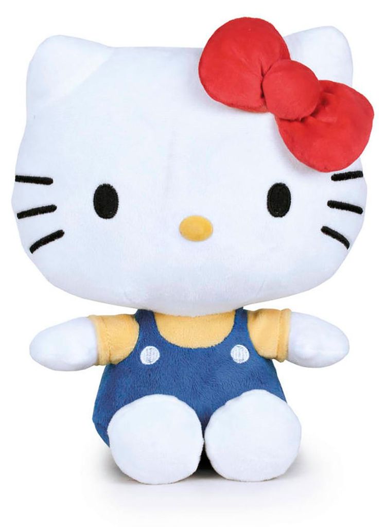 Hello Kitty Plüschtier - Icon T300 Blau 24cm - Kuscheltier Plüsch Figur