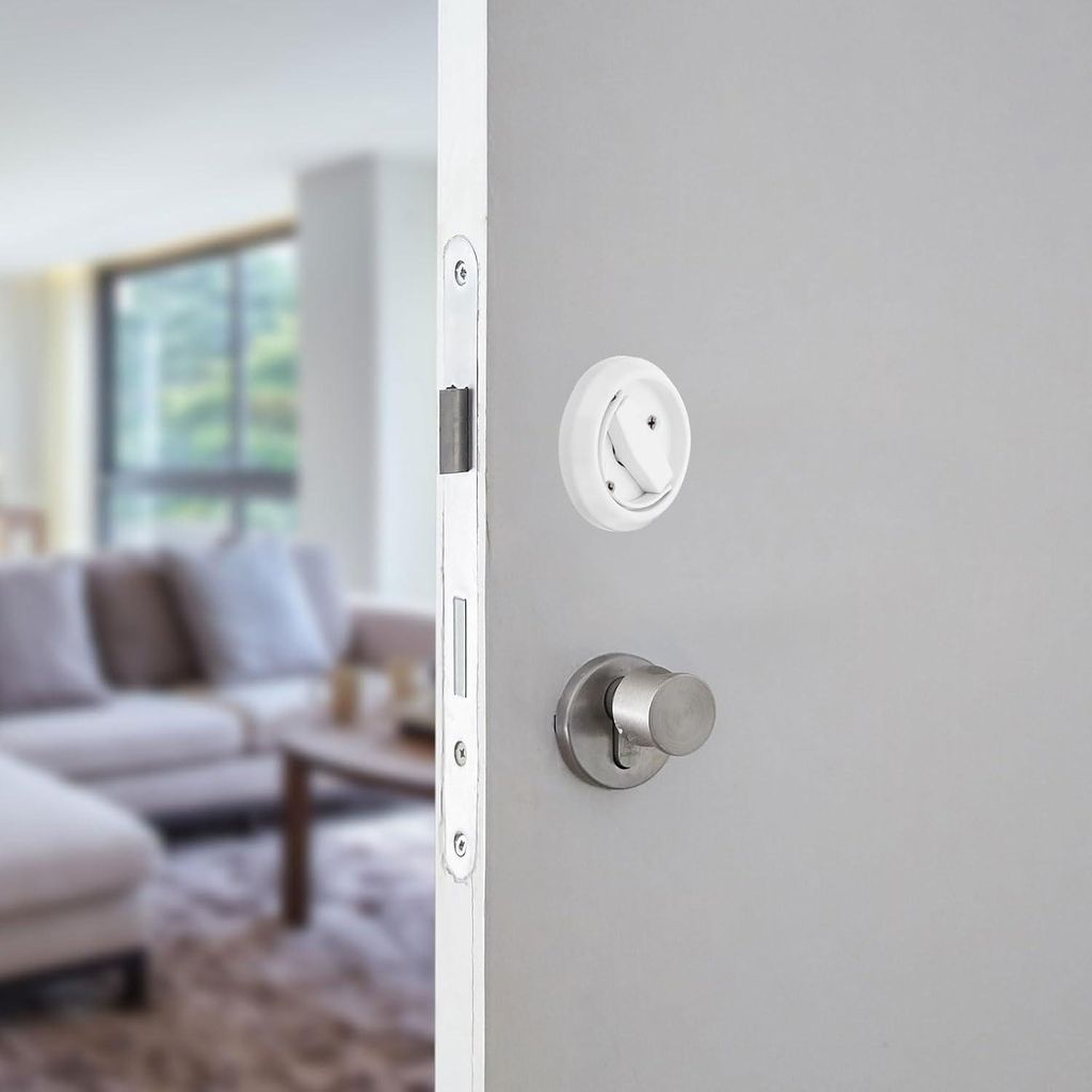 Runde Trekring 3 Zoll mit Schrauben für die Kommode (weiß) - Edelstahl Einlassgriff.