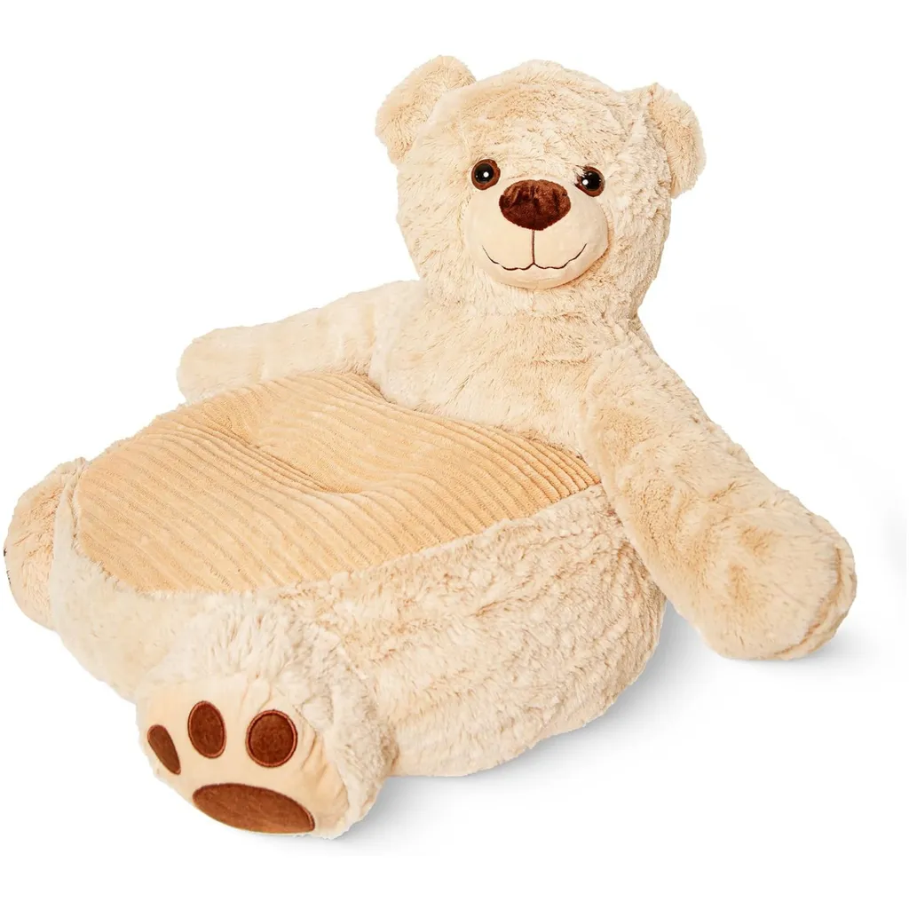 Chaise en peluche déhoussable et lavable - Rembourrage moelleux épais