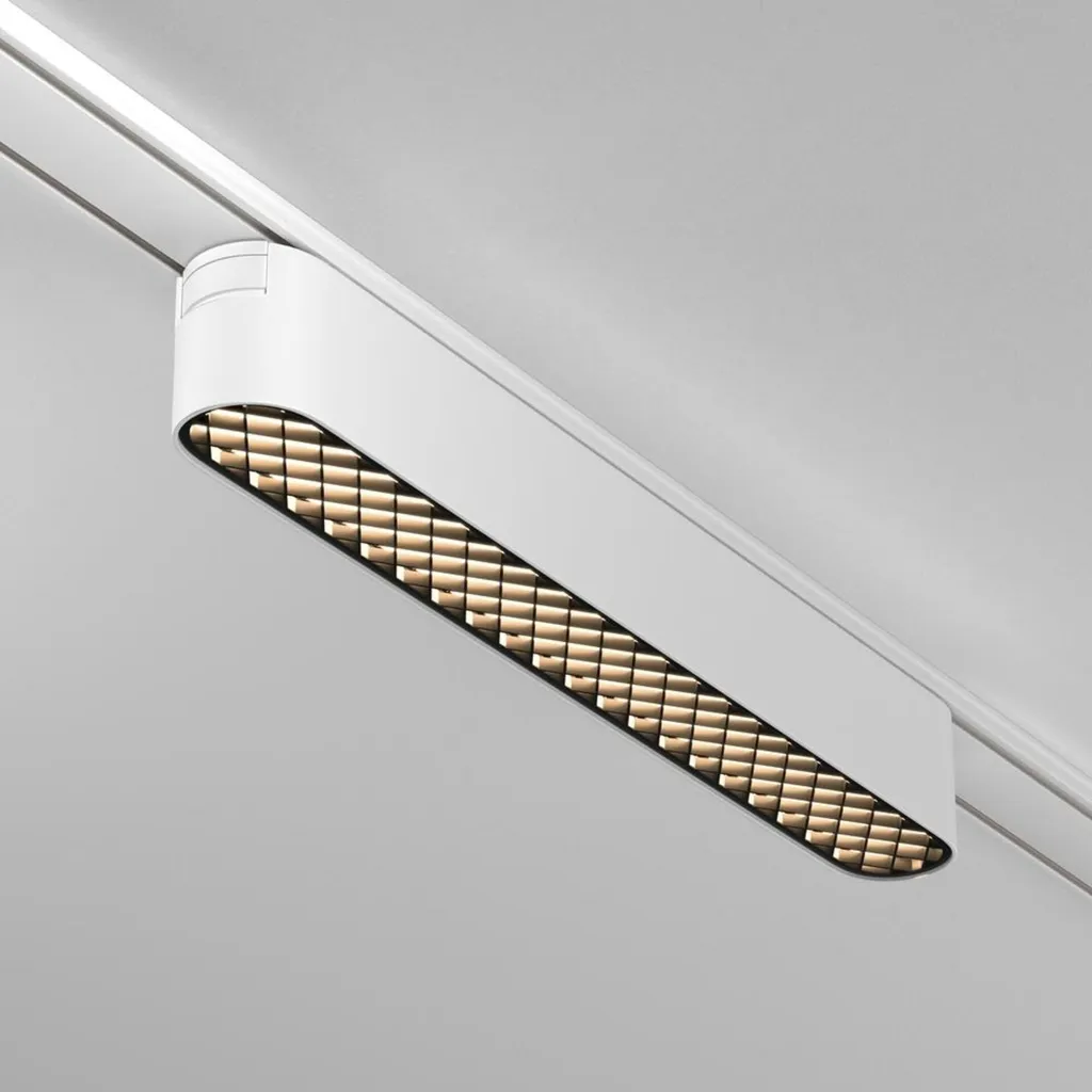 Luminaire rail magnétique Basis Grid 12W 4000K Radity TR084 Blanc