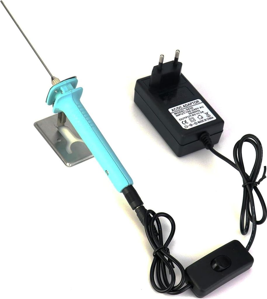 Styroporschneider,10 cm elektrischer Schaumstoffschneider,100-240 V / 15 W für Styroporbogen, EU Stecker