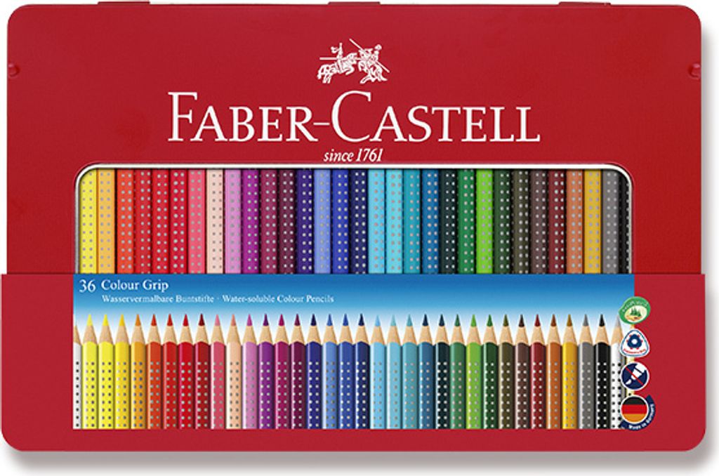 Farbstift Colour GRIP, 36 Farben sortier t im Metalletui
