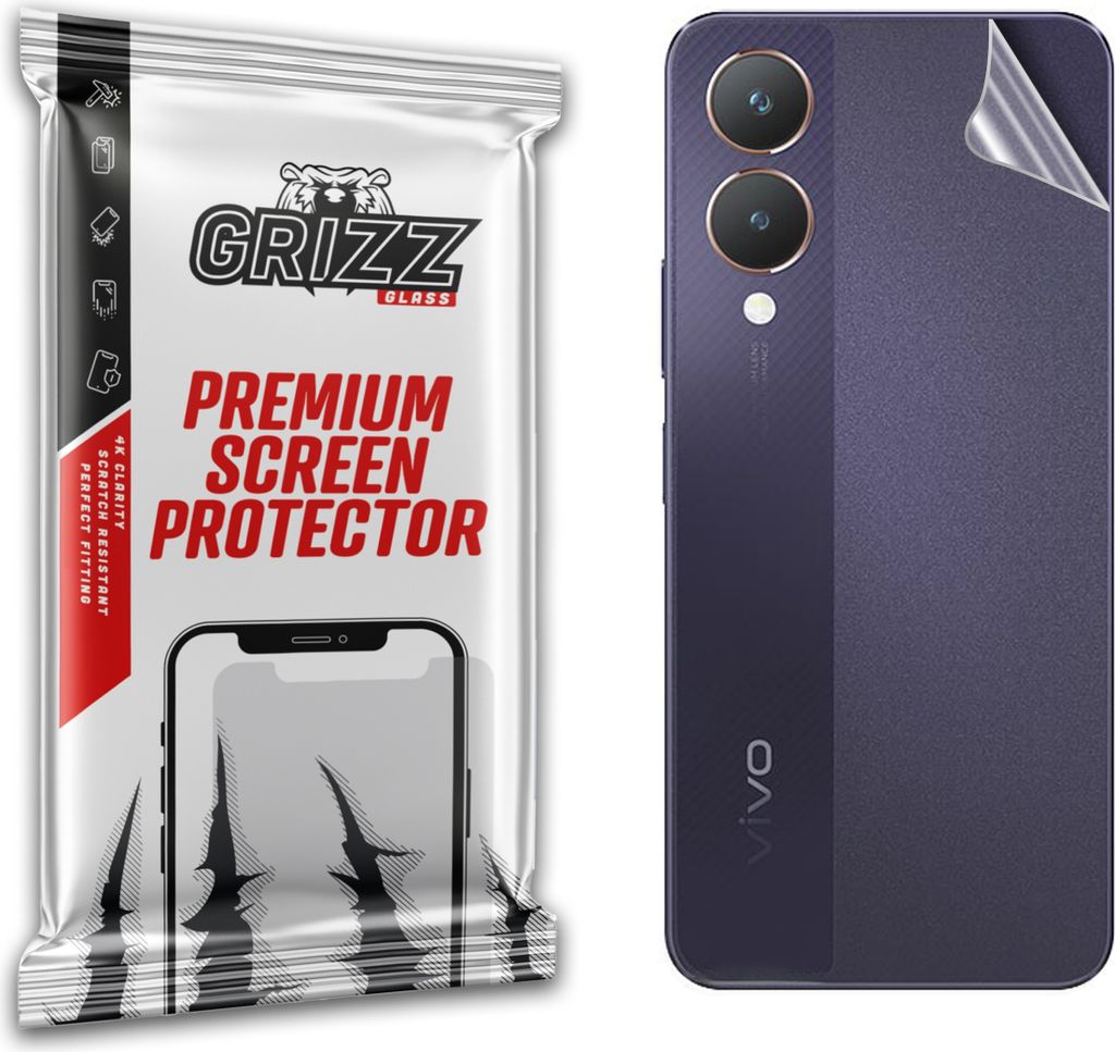 Folie für die Rückseite GrizzGlass SatinSkin für Vivo Y28