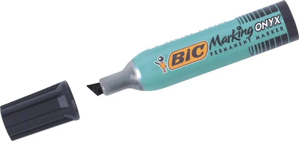 Pennarello Indelebile BIC Onyx Nero Punta Grande - Kit 12 Marcatore