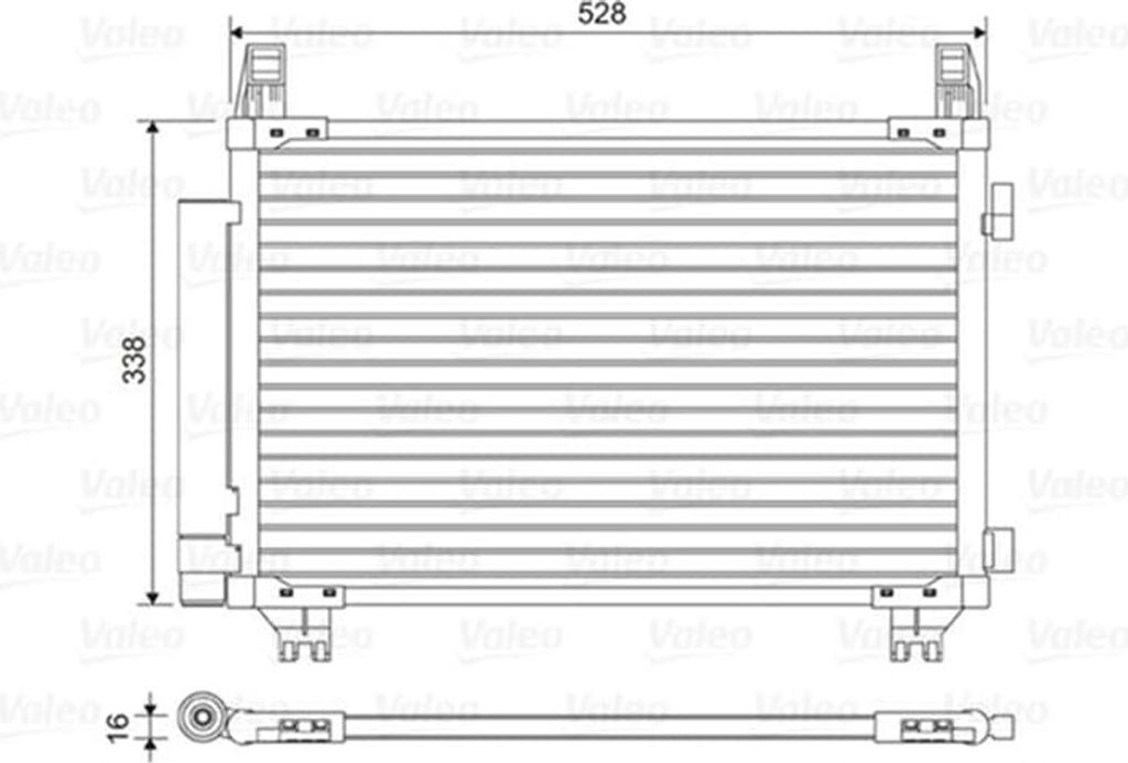 VALEO 814449 Kondensator Klimaanlage Klimakondensator für TOYOTA Yaris Schrägheck (P13) +Trockner