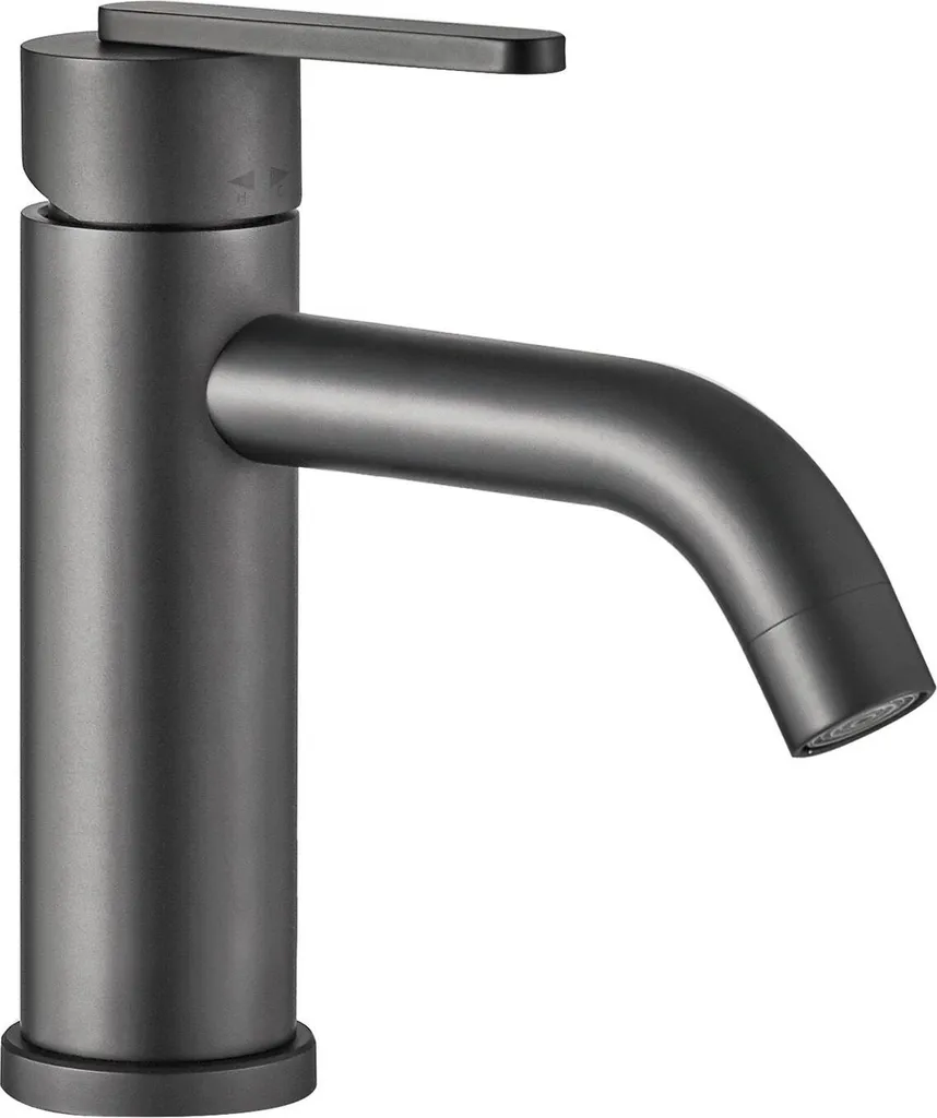 Miscelatore Lavabo Rea Ontario Gun Grey - Ottone PVD Anticalcare