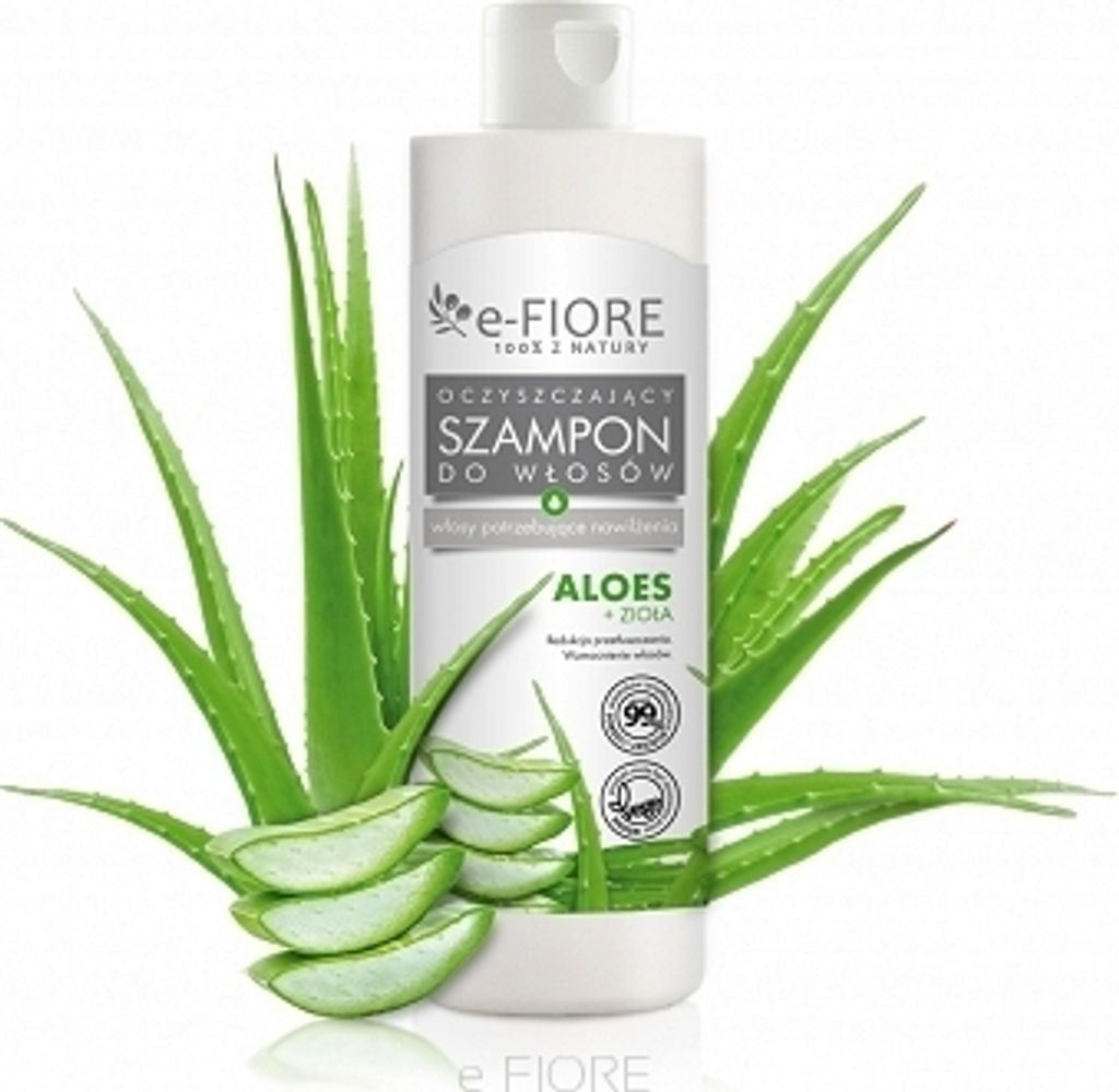 e-FIORE Cleansing Shampoo ohne SLS feuchtigkeitsspendend und erfrischend ALOES + HERBS 250ml