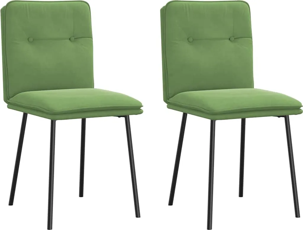 Sedie Velvet Light Green Set da 2 | Il Trend Arredo dell'Anno