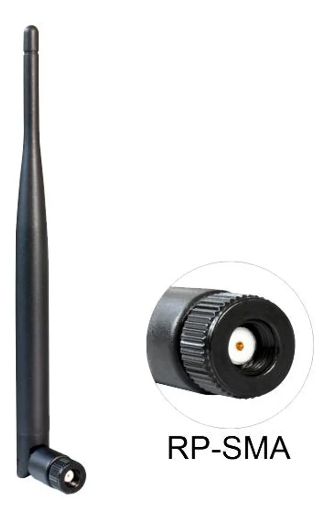 DeLOCK 88393 Antenna WLAN Industriale 5dBi RP-SMA per Ufficio e Sistemi IT