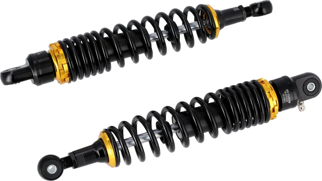 Paire de Jambes de Force 360mm Noir et Or pour Simson S51 S50 S70 Enduro
