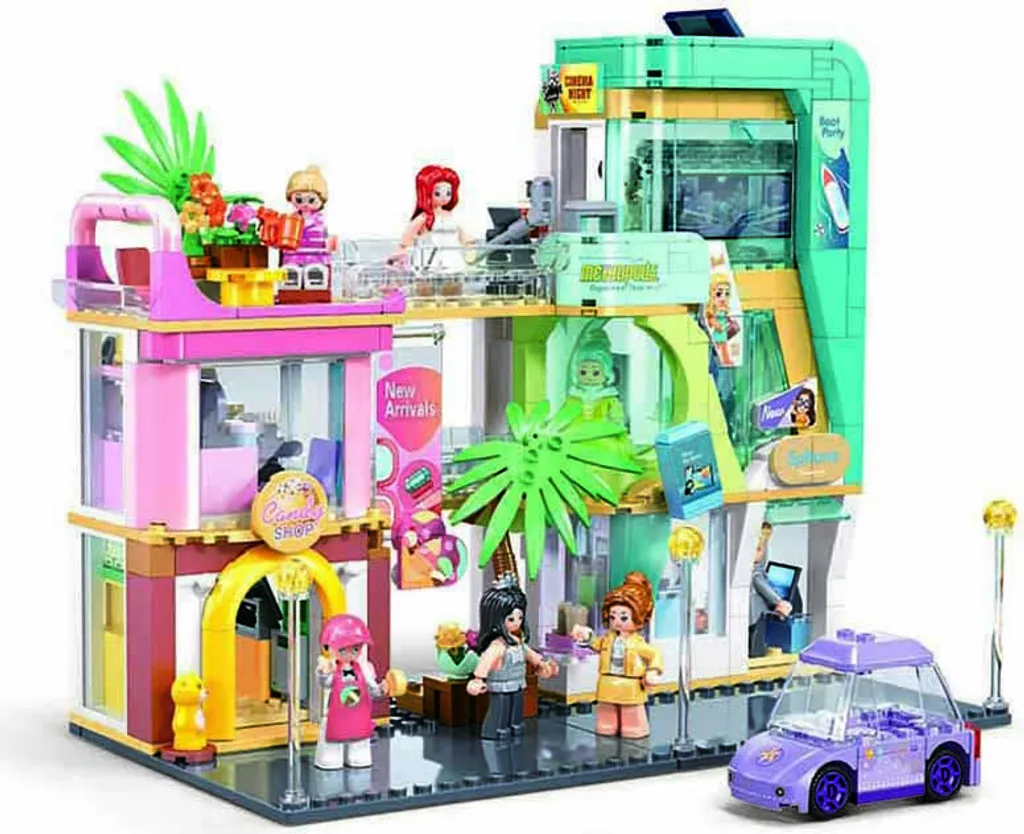 Magasin à rayons Sluban Metropolis M38-B1268 avec Figurines et Détails