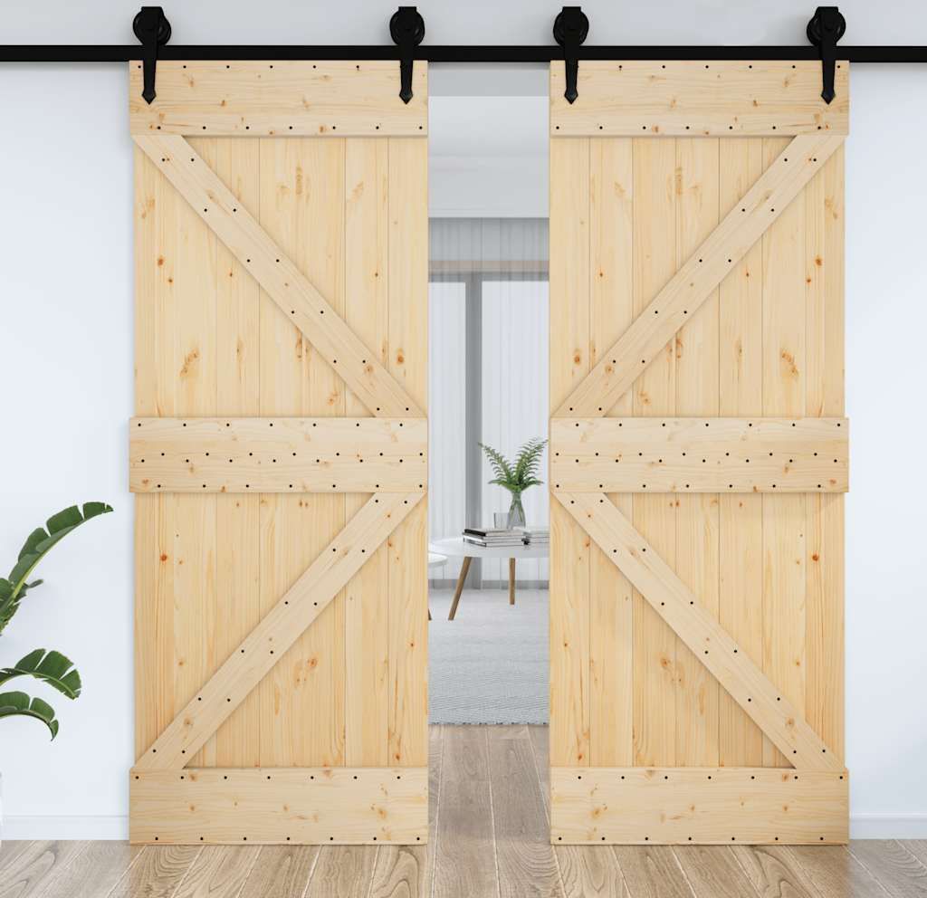 vidaXL Dvere NARVIK 70x210 cm z masívneho borovicového Obrázok produktu 7