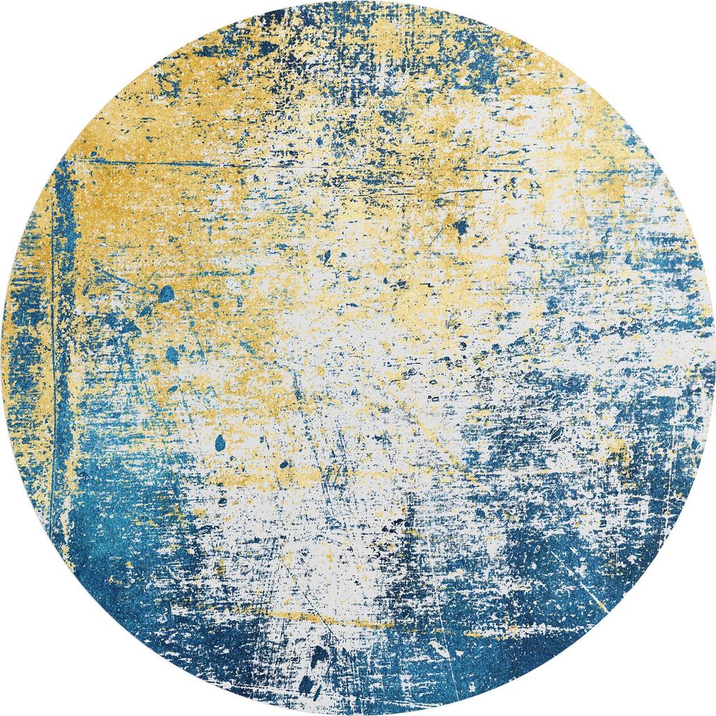 DEQORI Fototapete rund Ø 100 cm 'Urbanes Echo' Wand Tapete Leinwand Sticker