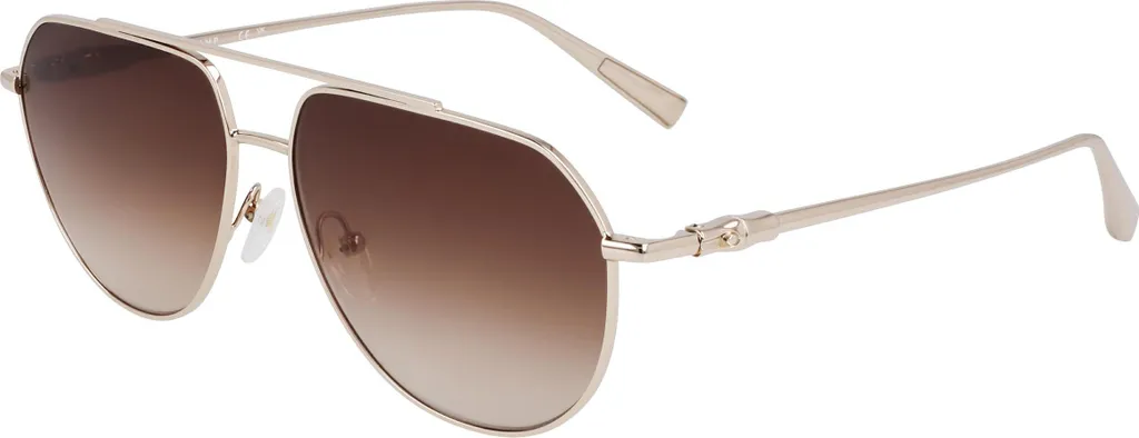 Lunettes de Soleil Femme Longchamp LO174S Monture Dorée Verres Dégradés