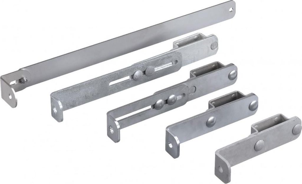 Hailo Wandhalter für Steigleitern Typ ALO 72x25mm Holm Edelstahl/Stahl 165-215(556)mm verstellbar