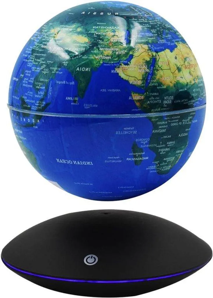 Globe terrestre lumineux flottant 7 couleurs à lévitation magnétique