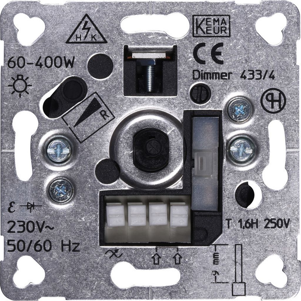 Dreh-Dimmer-Einsatz R,L 60-400W passt Berker Gira Jung Peha Drehdimmer
