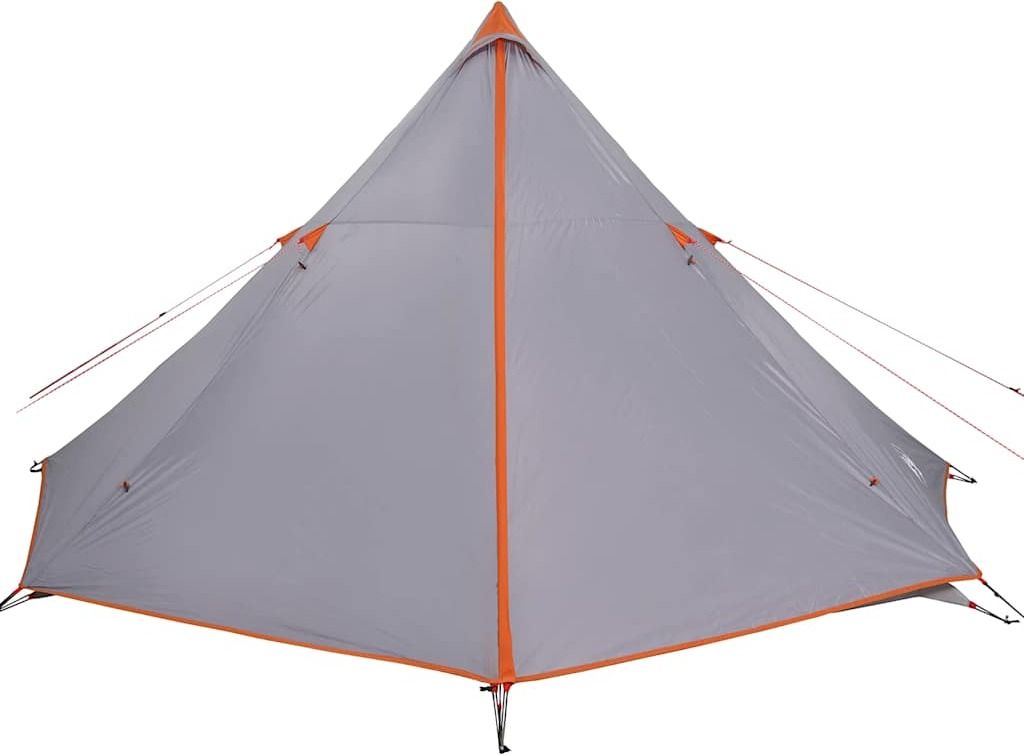 vidaXL Tipi-Familienzelt 8 Personen Grau und Orange Produktbild 5