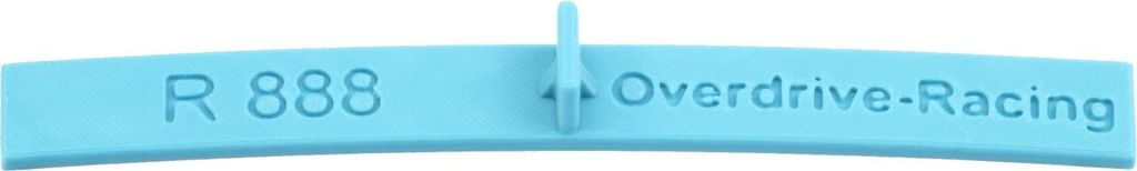 Spur H0 - Flexgleis Radien Schablone Radius 888mm Gleisschablonen - Spurweite 16,5mm - 1:87