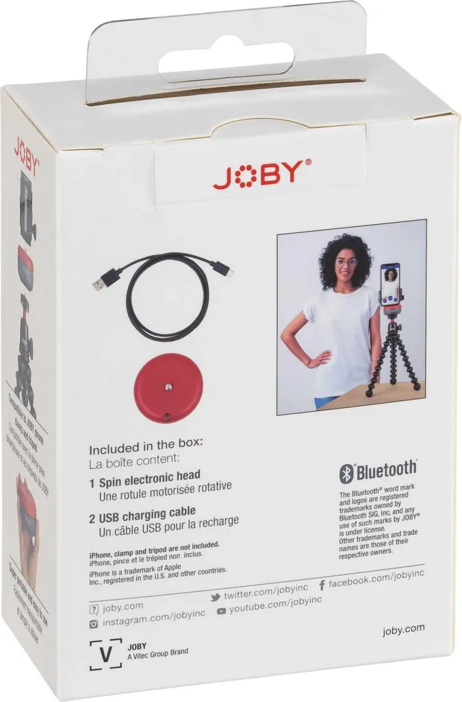JOBY Spin Bluetooth: Testa a Sfera Motorizzata per Video e Timelapse Pro - 3