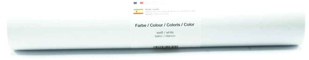 Kreativplotter Vinylfolie matt WEISS 30,5x300 cm Produktbild 