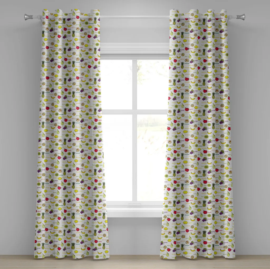 Tende Cucina Frutta ABAKUHAUS 280x245 cm con Occhielli - Design Italiano