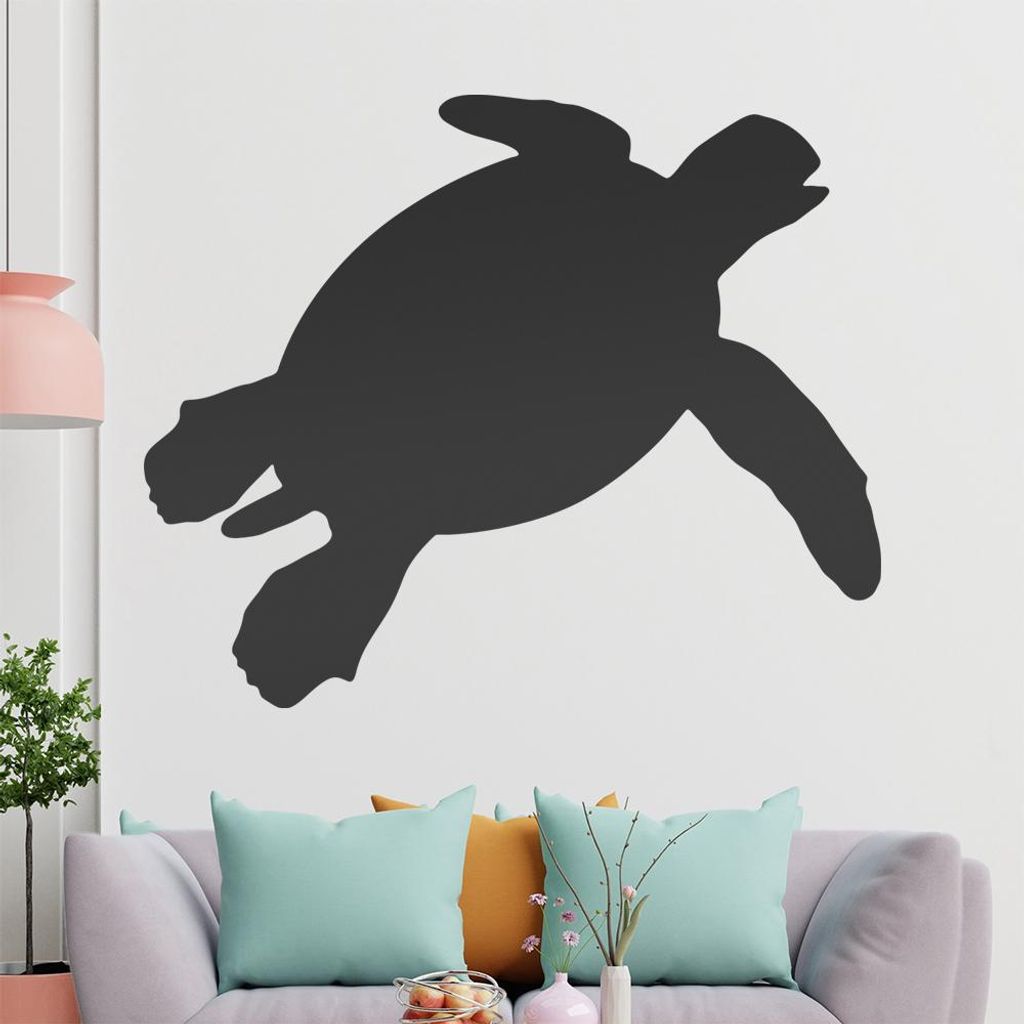 KIWISTAR Schildkröte - Meeresschildkröte Ozean Wandtattoo in 6 Größen - Wandaufkleber Wall Sticker - Dekoration, Küche, Wohnzimmer, Schlafzimm...