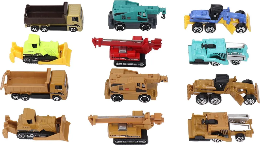 Coffret voitures miniatures de chantier et engins de travaux publics