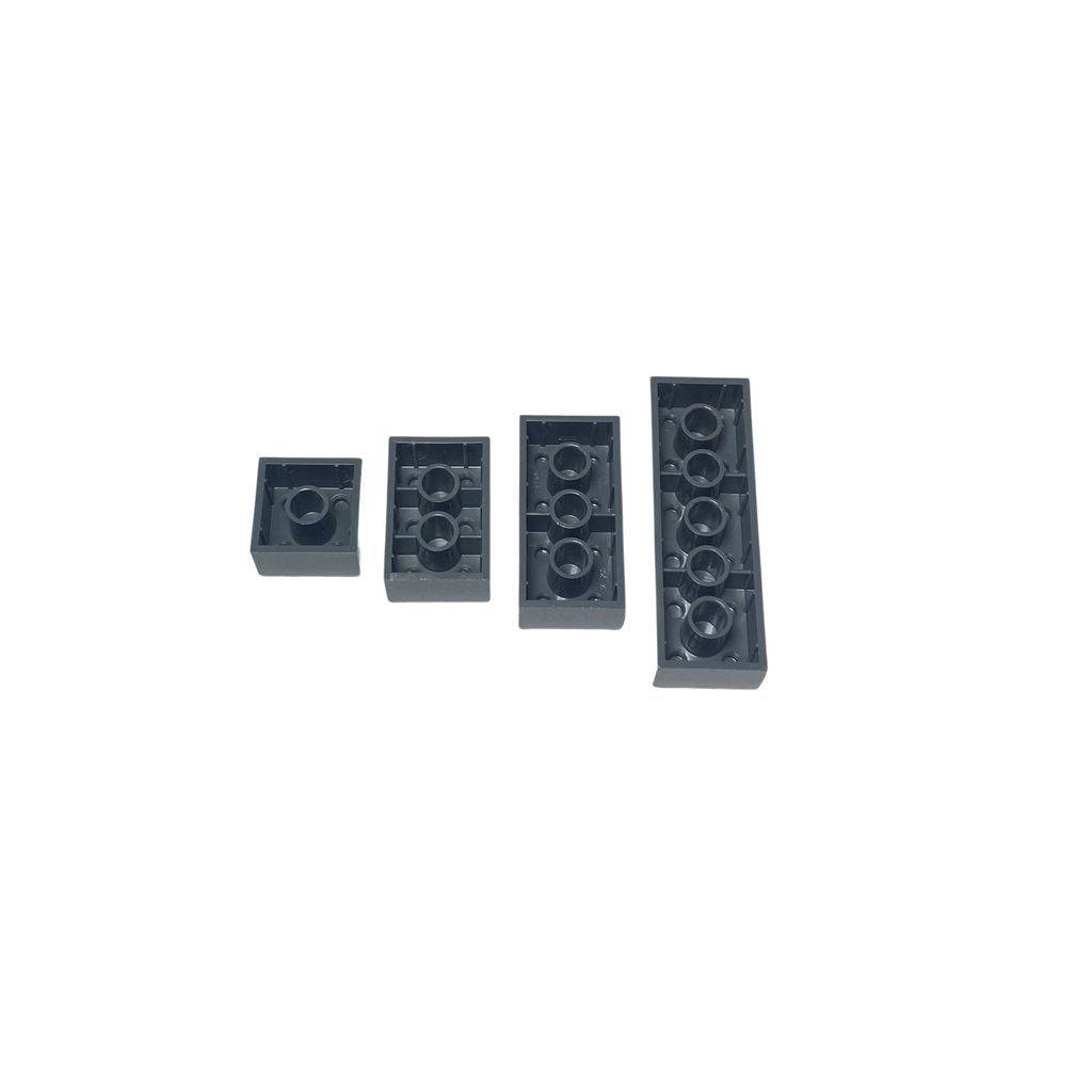 LEGO® 2x2, 2x3, 2x4, 2x6 briques hautes gris foncé NOUVEAU Image du produit 