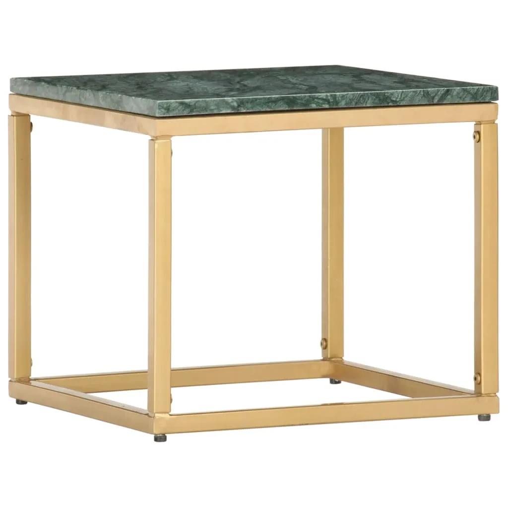 Stabli Möbel Tavolino verde 40×40×35 cm in vera pietra effetto marmo - Tavolini CC2604761 1parte