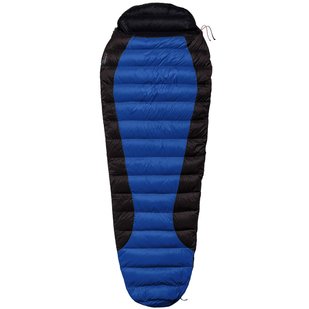 WARMPEACE VIKING 300 Sommerschlafsack 195L - Blau/Grau/Schwarz, Universell, Leicht, Komprimierbar, 3-Jahreszeiten, Extrem -14°C, Komfort 6°C, H-K...