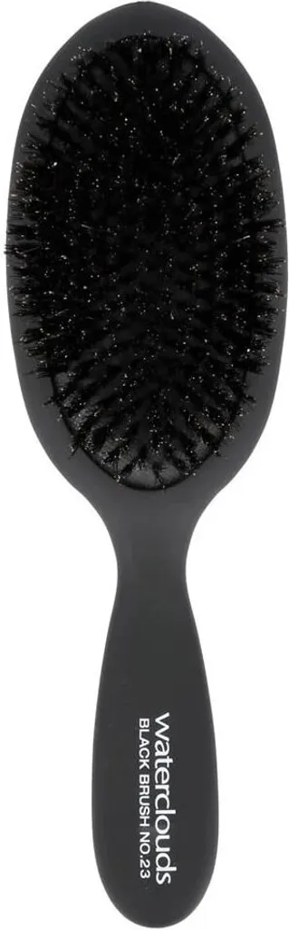 Waterclouds Black Brush 23 Brosse à Cheveux en Soie Pure Haute Qualité