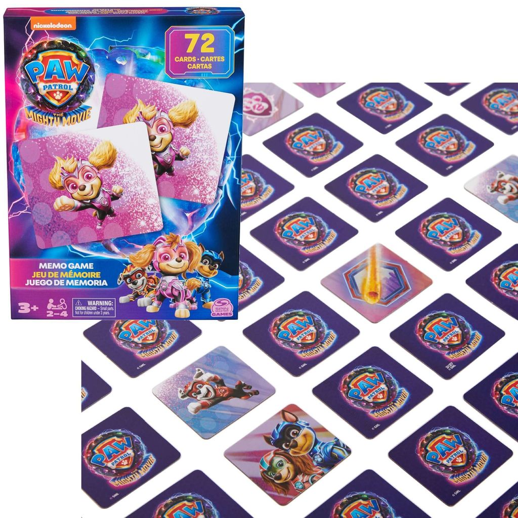 Games Paw Patrol: Der Mighty Kinofilm, Memory-Spiel | Paw Patrol-Spielzeug | Kinderspielzeug | Geschenke für Kinder | Paw Patrol Kinofilm 2 | Kind...