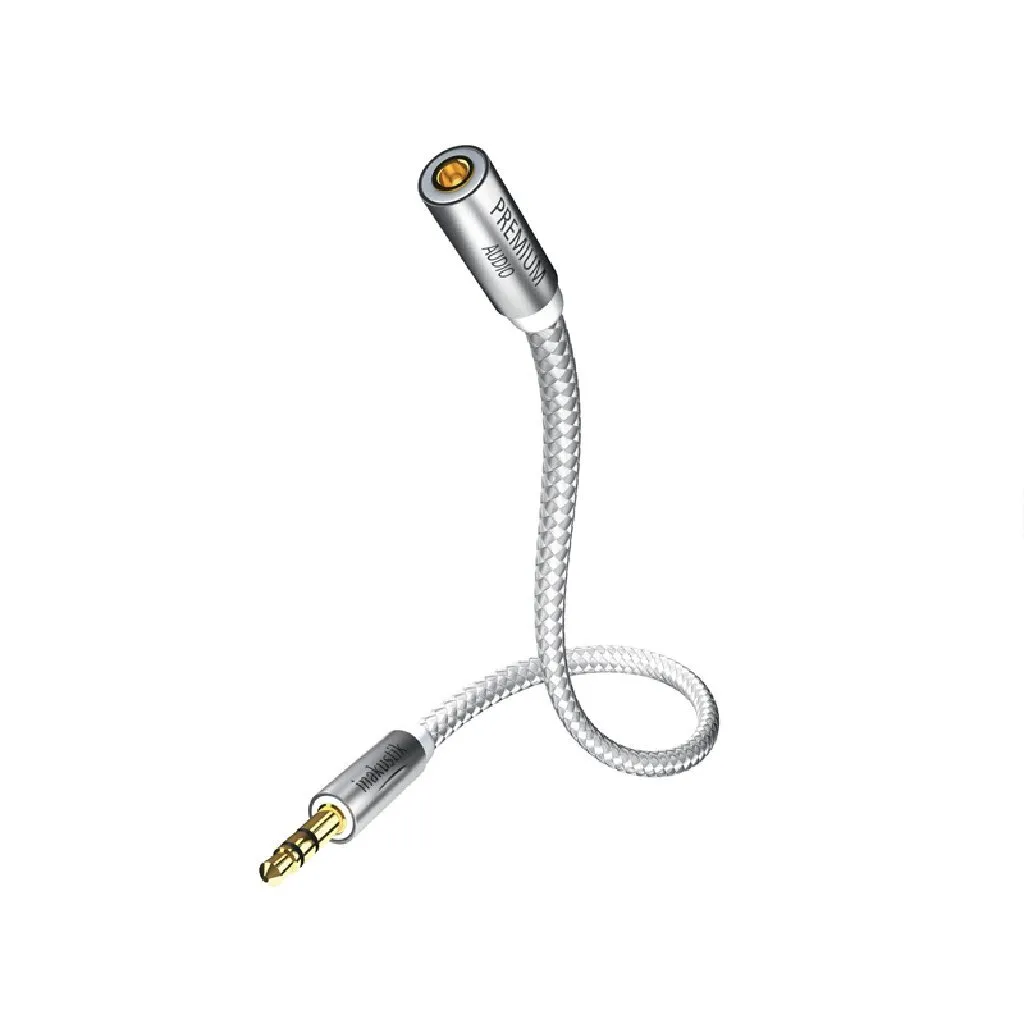 Inakustik 00410203 Cavo Jack 3.5mm 3m Argento - Qualità Tedesca Star