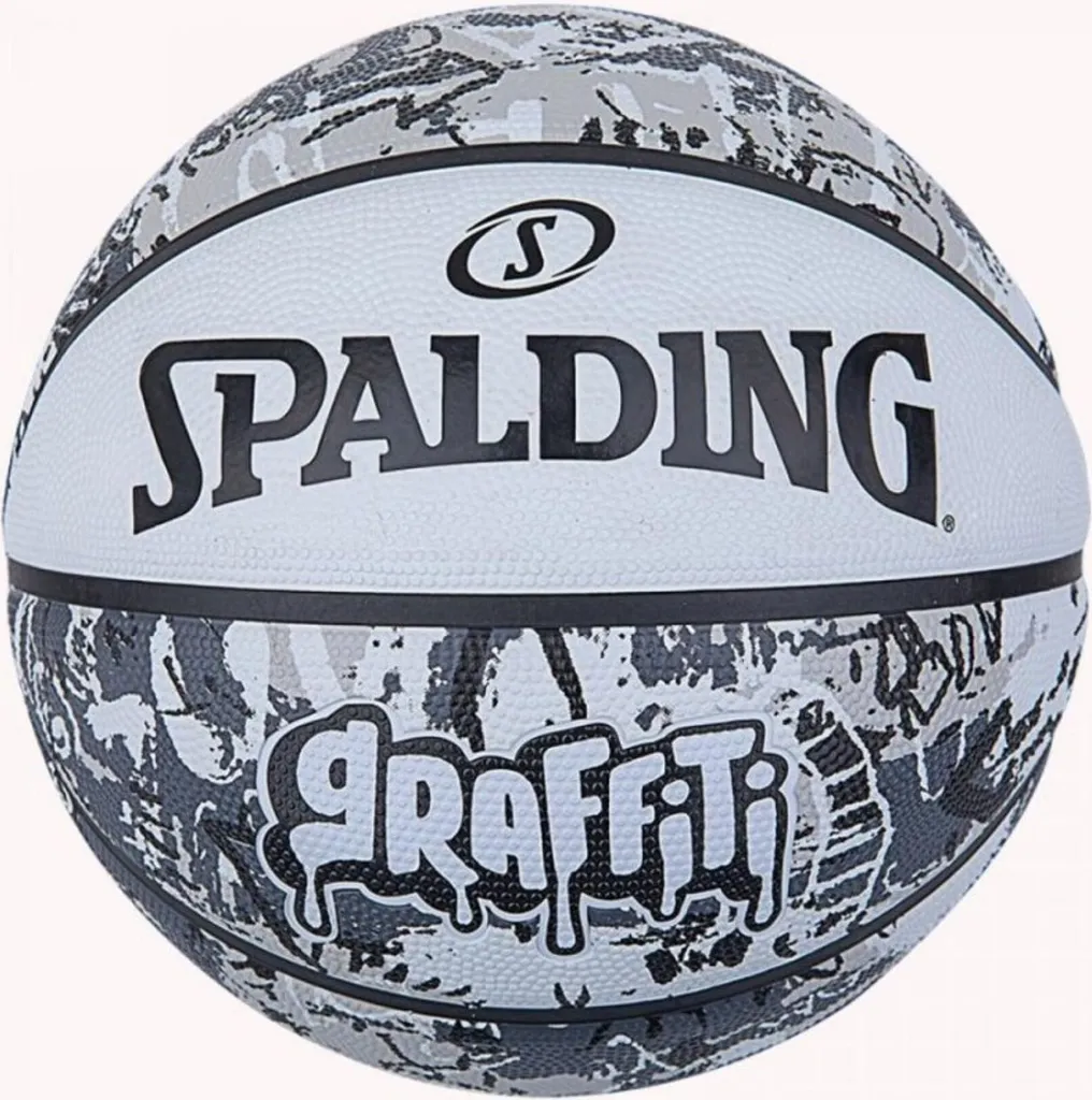 Ballon de Basket-ball Graffiti Spalding Idéal pour Entraînement Extérieur