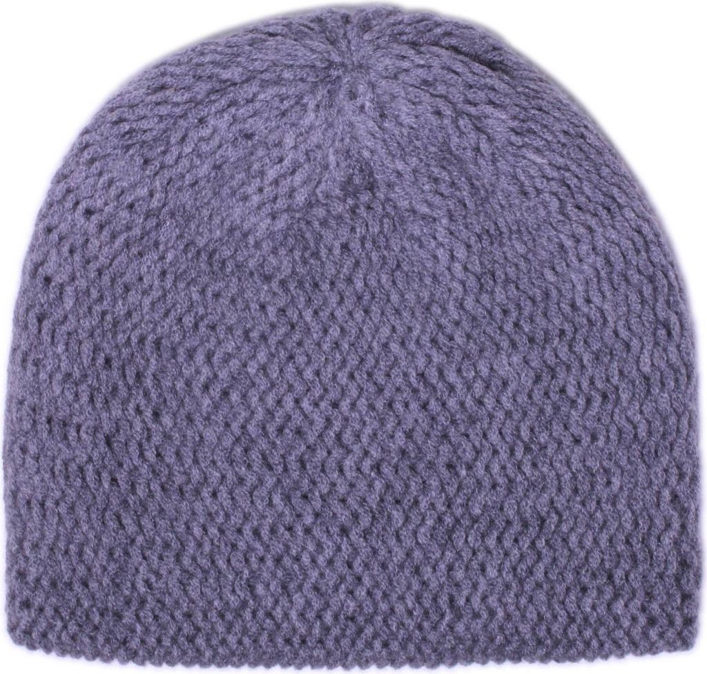 TUMELO 100% Kaschmir Mütze Damen & Herren, edle Cashmere Beanie Strickmütze, Uni, warme Wintermütze - Anthrazit
