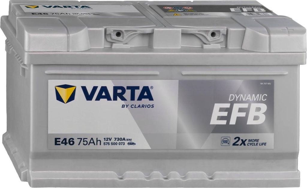 Starterbatterie Varta Blue Dynamic EFB 75 Ah 730 A Produktbild 