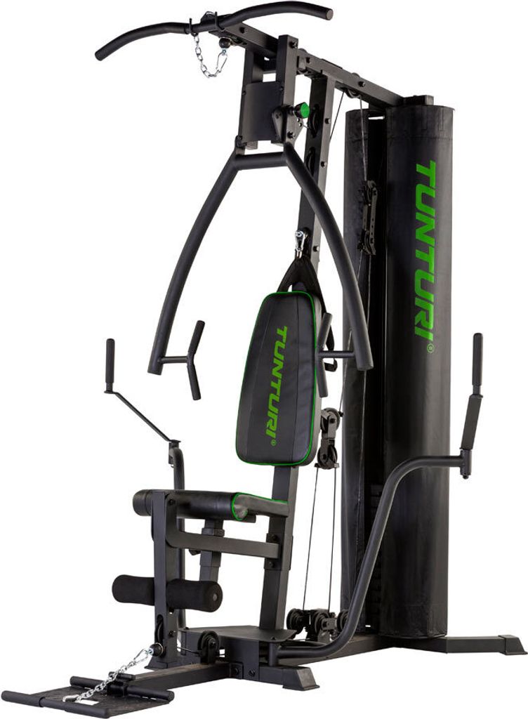 Tunturi HG40 Home Gym, 125 kg, 65 kg, 5 kg, Rücken, Bizeps, Brust, Quadrizeps, Schultern, Schwarz, 1950 mm