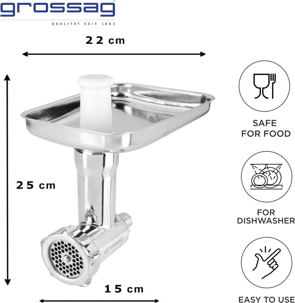 Nástavec mlýnku na maso Grossag KFW 500 z nerezové oceli Obrázek produktu 