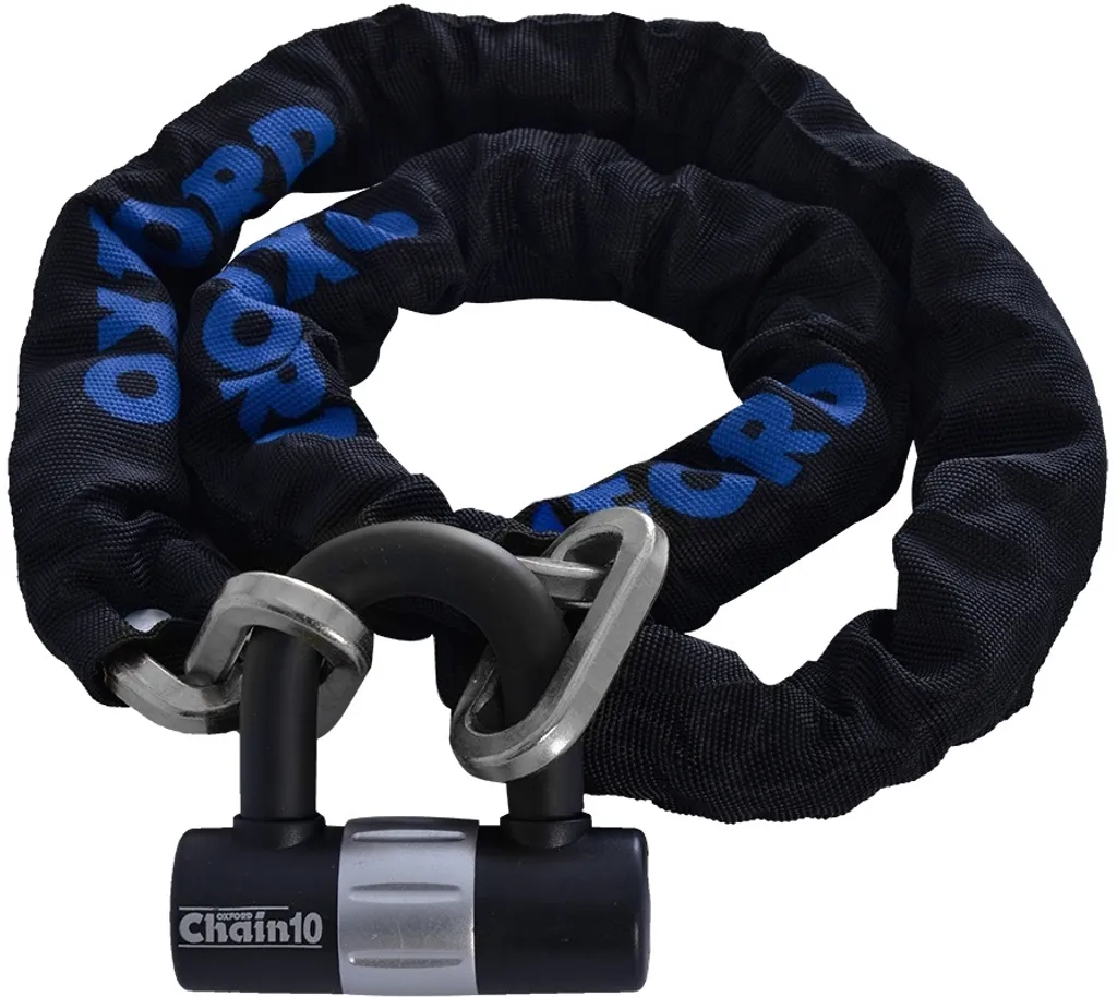 Oxford Chain10 Mini antivol à chaîne haute sécurité en acier trempé