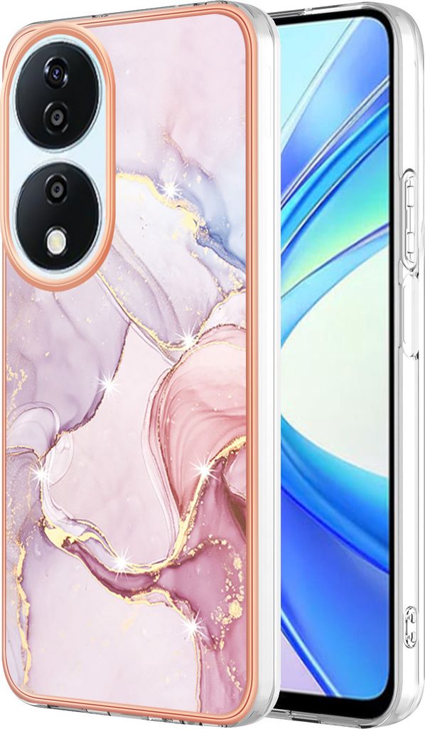 Hülle für Honor X7b Muster TPU Silikon Stoßdämpfer Bumper Schutzhülle Kupfer