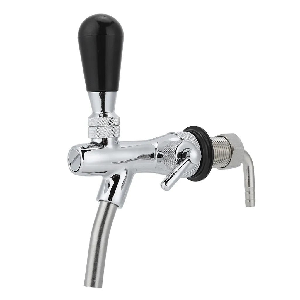 Rubinetto Professionale Birra Regolabile G5/8 - Design Cromato Elegante