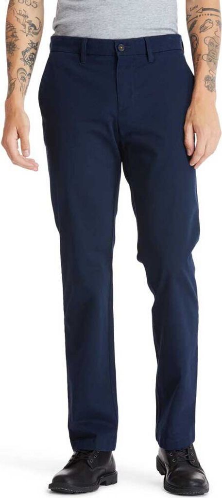 Timberland Squam Lake Stretch Twill Straight Chinohose Blau 35 / 32 Mann Blau 35