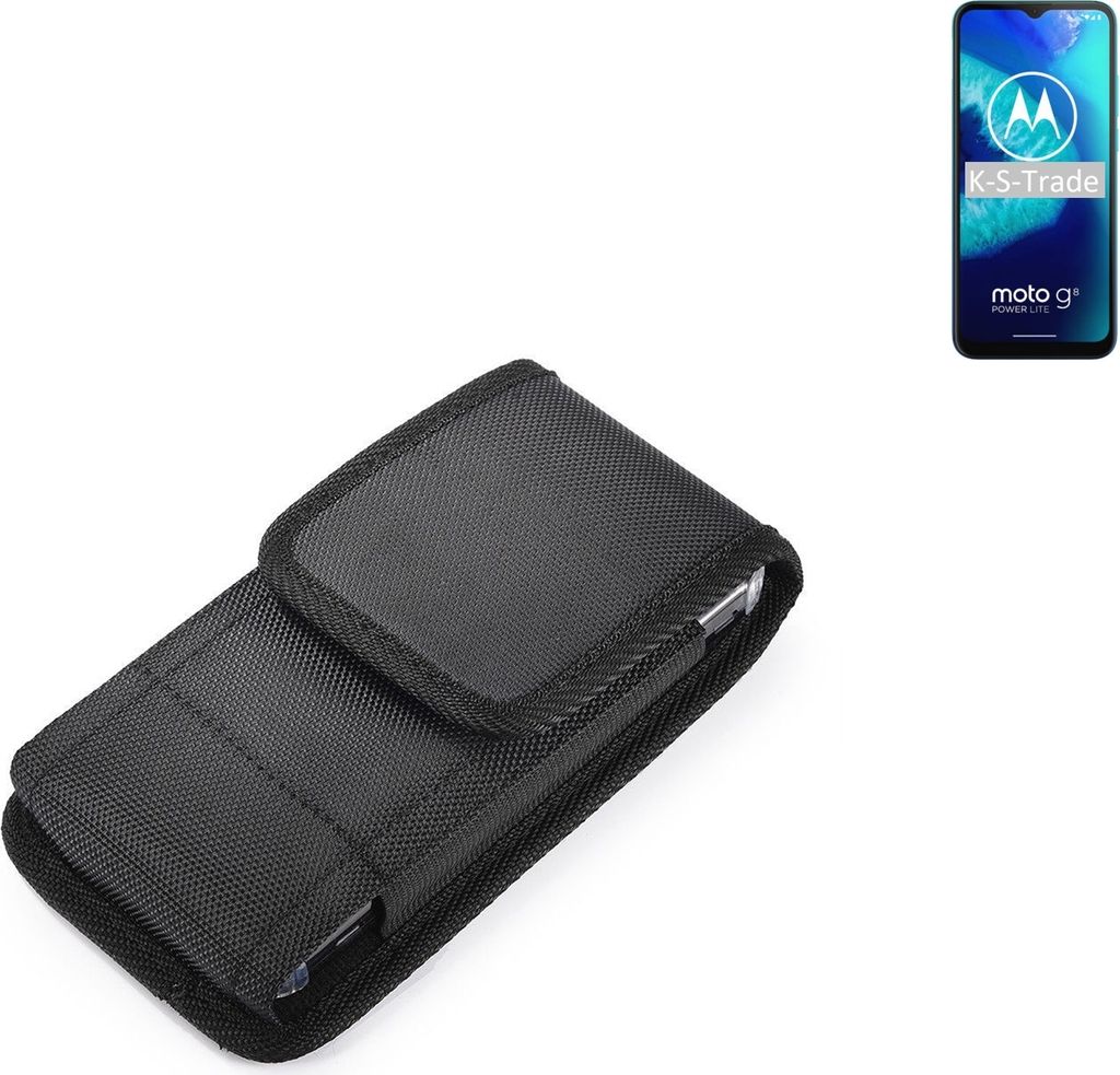 Holster Gürteltasche kompatibel mit Motorola Moto G8 Power Lite Holster Gürtel Tasche wasserabweisend Handy Hülle Schutz Hülle Outdoor schwarz