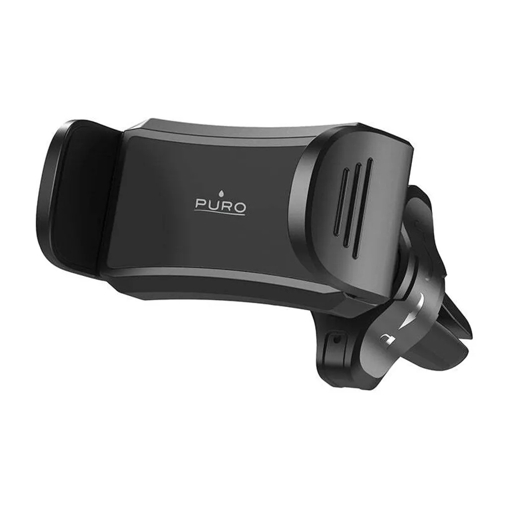 PURO Spring 2 Support Voiture Anti-Vibration pour Smartphone Noir Stable
